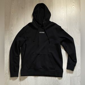 Mens Guess hoodie black size medium